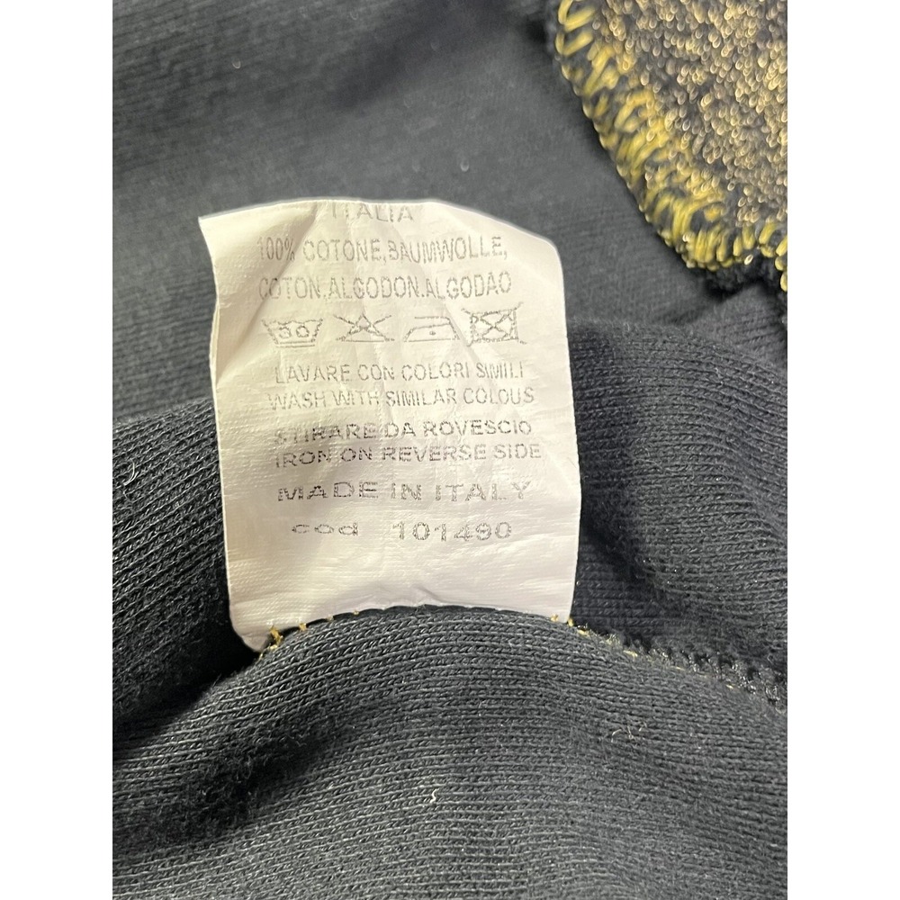 Pyrex Zip Hoodie Women's XS Black Glittery Heather Gold Rare Streetwear Italy - Picture 6 of 13